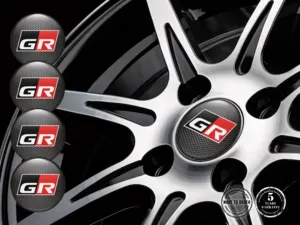 Toyota Pegatinas de Aro para Autos Diseño Bombado Elegante